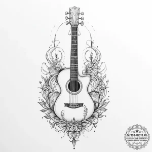 Tattoo sketch mystical chord - эскиз тату (№1756650156_0, 31.08.2025 14:22) — tattoo-photo.ru