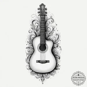 Tattoo sketch bard lute, ink illustration for... - эскиз тату (№1756655782_0, 31.08.2025 15:56) — tattoo-photo.ru