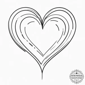 Tattoo sketch heart, concept art for tattoo,... - эскиз тату (№1756659184_0, 31.08.2025 16:53) — tattoo-photo.ru