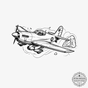 Tattoo sketch tom and jerry with a plane, tat... - эскиз тату (№1756660375_0, 31.08.2025 17:12) — tattoo-photo.ru