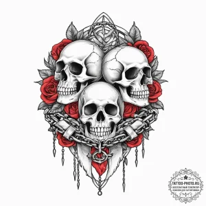 Tattoo sketch hands with a chain, concept art... - эскиз тату (№1756671177_0, 31.08.2025 20:12) — tattoo-photo.ru