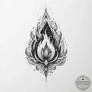 Tattoo sketch cosmic fire, artistic tattoo sk... - эскиз тату (№1756673576_0, 31.08.2025 20:52) — tattoo-photo.ru