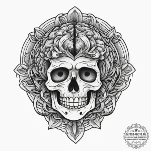 Tattoo sketch brain, tattoo flash sheet desig... - эскиз тату (№1756677687_0, 31.08.2025 22:01) — tattoo-photo.ru