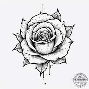 Tattoo sketch hat with a rose, tattoo drawing... - эскиз тату (№1756683390_0, 31.08.2025 23:36) — tattoo-photo.ru
