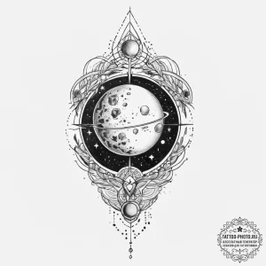 Tattoo sketch cosmic history, tattoo line art... - эскиз тату (№1756683803_0, 31.08.2025 23:43) — tattoo-photo.ru