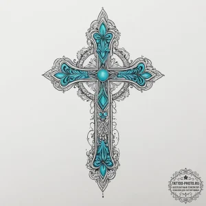 Tattoo sketch turquoise, tattoo sketch design... - эскиз тату (№1756683999_0, 31.08.2025 23:46) — tattoo-photo.ru