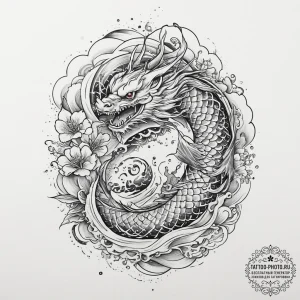 Tattoo sketch ocean, concept art for tattoo,... - эскиз тату (№1756687585_0, 01.09.2025 00:46) — tattoo-photo.ru