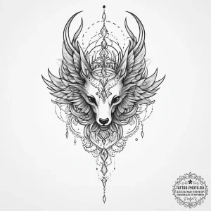 Tattoo sketch mystical painting, tattoo flash... - эскиз тату (№1756688178_0, 01.09.2025 00:56) — tattoo-photo.ru