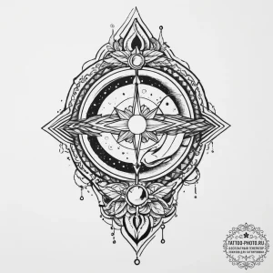 Tattoo sketch cosmic presence, tattoo flash s... - эскиз тату (№1756688375_0, 01.09.2025 00:59) — tattoo-photo.ru