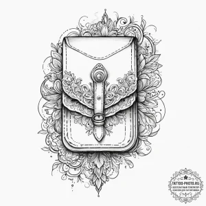 Tattoo sketch mail carrier mailbag and stamp,... - эскиз тату (№1756688975_0, 01.09.2025 01:09) — tattoo-photo.ru