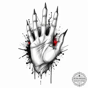 Tattoo sketch hands with a warlock, tattoo sk... - эскиз тату (№1756689173_0, 01.09.2025 01:12) — tattoo-photo.ru