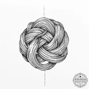 Tattoo sketch knot - эскиз тату (№1756691936_0, 01.09.2025 01:58) — tattoo-photo.ru