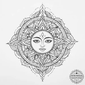 Tattoo sketch mask, tattoo line art, geometri... - эскиз тату (№1756696907_0, 01.09.2025 03:21) — tattoo-photo.ru