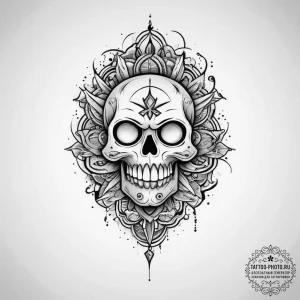 Tattoo sketch blessed object, tattoo drawing... - эскиз тату (№1756699086_0, 01.09.2025 03:58) — tattoo-photo.ru