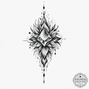 Tattoo sketch crystal, tattoo flash sheet des... - эскиз тату (№1756700866_0, 01.09.2025 04:27) — tattoo-photo.ru