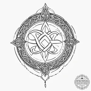 Tattoo sketch asatru symbol - эскиз тату (№1756702443_0, 01.09.2025 04:54) — tattoo-photo.ru