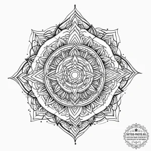 Tattoo sketch cosmic character, ink illustrat... - эскиз тату (№1756704026_0, 01.09.2025 05:20) — tattoo-photo.ru