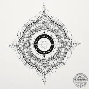 Tattoo sketch cosmic soul, artistic tattoo sk... - эскиз тату (№1756706996_0, 01.09.2025 06:09) — tattoo-photo.ru