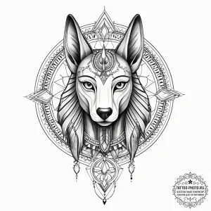 Tattoo sketch egyptian god anubis, tattoo ske... - эскиз тату (№1756707194_0, 01.09.2025 06:13) — tattoo-photo.ru