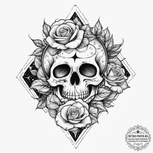 Tattoo sketch cosmic presence, tattoo flash s... - эскиз тату (№1756716477_0, 01.09.2025 08:47) — tattoo-photo.ru