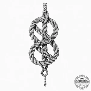 Tattoo sketch rope - эскиз тату (№1756716675_0, 01.09.2025 08:51) — tattoo-photo.ru