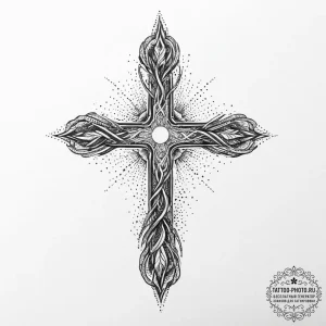 Tattoo sketch cosmic root, tattoo line art, o... - эскиз тату (№1756720843_0, 01.09.2025 10:00) — tattoo-photo.ru
