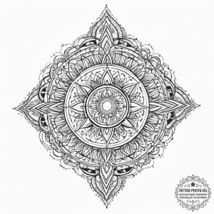Tattoo sketch cosmic ocean, tattoo drawing ou... - эскиз тату (№1756721837_0, 01.09.2025 10:17) — tattoo-photo.ru