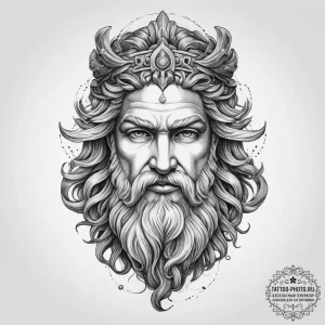 Tattoo sketch ancient greek god zeus, tattoo... - эскиз тату (№1756722641_0, 01.09.2025 10:30) — tattoo-photo.ru