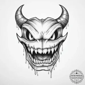 Tattoo sketch monster teeth tattoo - эскиз тату (№1756764442_0, 01.09.2025 22:07) — tattoo-photo.ru