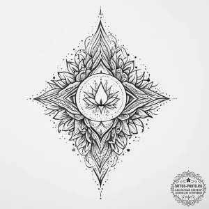 Tattoo sketch mystical entity, concept art fo... - эскиз тату (№1756765850_0, 01.09.2025 22:30) — tattoo-photo.ru