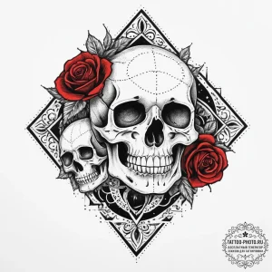 Tattoo sketch cosmic self, artistic tattoo sk... - эскиз тату (№1756766437_0, 01.09.2025 22:40) — tattoo-photo.ru