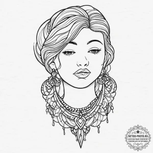 Tattoo sketch small earring tattoo, tattoo dr... - эскиз тату (№1756781219_0, 02.09.2025 02:46) — tattoo-photo.ru