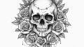 Tattoo sketch sacred portrayal, artistic tatt... - эскиз тату (№1756784785_0, 02.09.2025 03:46) — tattoo-photo.ru