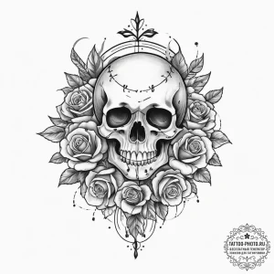 Tattoo sketch sacred portrayal, artistic tatt... - эскиз тату (№1756784785_0, 02.09.2025 03:46) — tattoo-photo.ru