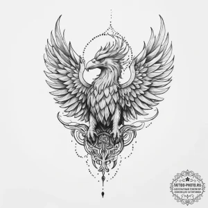 Tattoo sketch griffin tattoo - эскиз тату (№1756786375_0, 02.09.2025 04:12) — tattoo-photo.ru