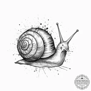 Tattoo sketch snail, artistic tattoo sketch,... - эскиз тату (№1756786967_0, 02.09.2025 04:22) — tattoo-photo.ru