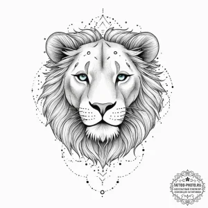 Tattoo sketch leo constellation, tattoo sketc... - эскиз тату (№1756787757_0, 02.09.2025 04:35) — tattoo-photo.ru