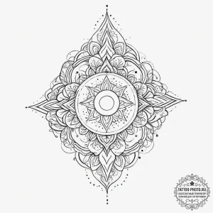Tattoo sketch cosmic soul, concept art for ta... - эскиз тату (№1756791580_0, 02.09.2025 05:39) — tattoo-photo.ru