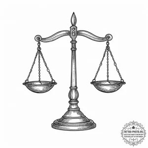 Tattoo sketch lawyer scales of justice, artis... - эскиз тату (№1756793569_0, 02.09.2025 06:12) — tattoo-photo.ru