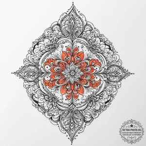 Tattoo sketch orange, artistic tattoo sketch,... - эскиз тату (№1756793968_0, 02.09.2025 06:19) — tattoo-photo.ru