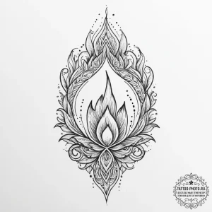 Tattoo sketch fire, artistic tattoo sketch, o... - эскиз тату (№1756794163_0, 02.09.2025 06:22) — tattoo-photo.ru