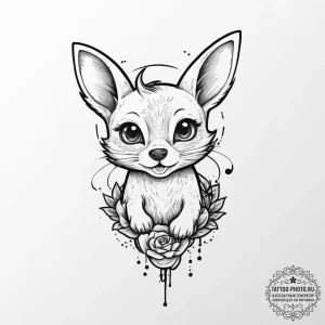 Tattoo sketch cute animal tattoo, tattoo sket... - эскиз тату (№1756798742_0, 02.09.2025 07:39) — tattoo-photo.ru