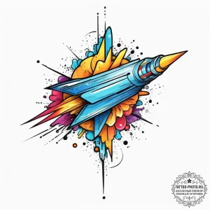 Tattoo sketch comet, concept art for tattoo,... - эскиз тату (№1756800325_0, 02.09.2025 08:05) — tattoo-photo.ru