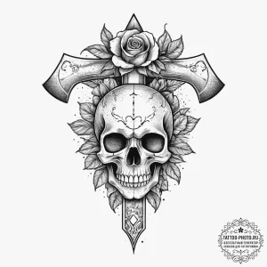 Tattoo sketch axe head, tattoo sketch design,... - эскиз тату (№1756803284_0, 02.09.2025 08:54) — tattoo-photo.ru