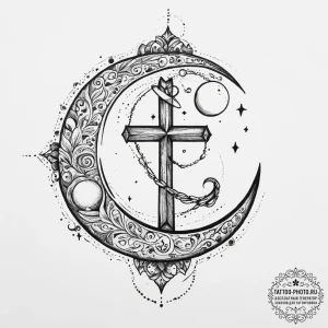 Tattoo sketch moon tattoo, tattoo line art, o... - эскиз тату (№1756804085_0, 02.09.2025 09:08) — tattoo-photo.ru