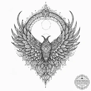 Tattoo sketch swift, tattoo line art, vibrant... - эскиз тату (№1756807110_0, 02.09.2025 09:58) — tattoo-photo.ru