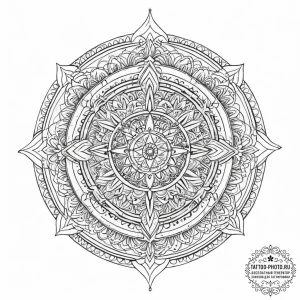 Tattoo sketch isis, tattoo line art, sepia to... - эскиз тату (№1756889695_0, 03.09.2025 08:54) — tattoo-photo.ru
