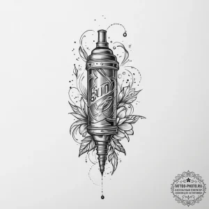 Tattoo sketch iron, ink illustration for tatt... - эскиз тату (№1756890697_0, 03.09.2025 09:11) — tattoo-photo.ru