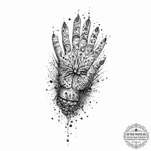 Tattoo sketch map, ink illustration for tatto... - эскиз тату (№1756891878_0, 03.09.2025 09:31) — tattoo-photo.ru