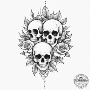 Tattoo sketch phantom, tattoo flash sheet des... - эскиз тату (№1756892073_0, 03.09.2025 09:34) — tattoo-photo.ru